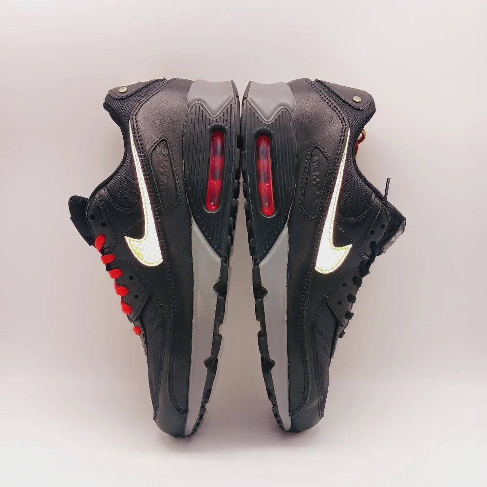 Nike Air Max 90 Premium 'FDNY' Streetwear Shoes Size 11 for Men - Picture 2 of 15